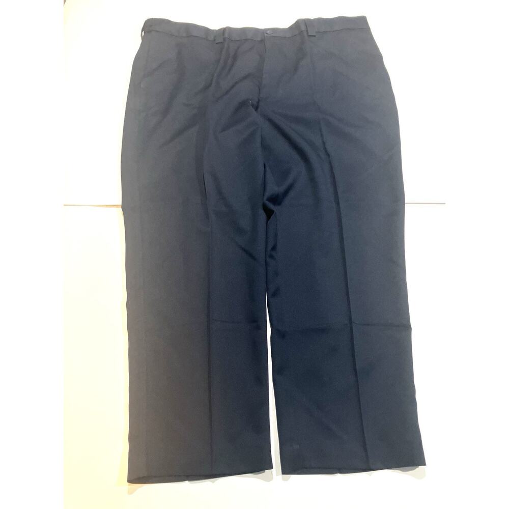 Oak Hill NWT Pants Mens 46x28 Navy Blue Microfiber Moisture Wicking Pleated